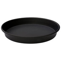 LloydPans 10 x 1 1/2" Heavy-Duty Aluminum Tapered / Nesting Deep Dish Pizza Pan with Pre Seasoned Tuff-Kote® Finish H76R-10X1.5-PSTK