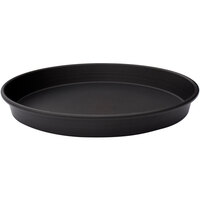 LloydPans 12" x 1 1/2" Heavy-Duty Aluminum Tapered / Nesting Deep Dish Pizza Pan with Pre Seasoned Tuff-Kote® Finish H76R-12X1.5-PSTK