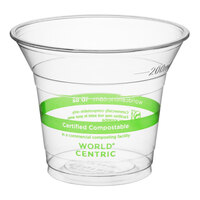 World Centric 10 oz. PLA Plastic Compostable Cold Cup - 1,000/Case