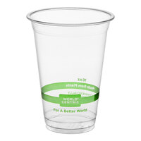 World Centric 16 oz. PLA Plastic Compostable Cold Cup - 1,000/Case