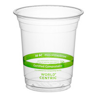 World Centric 14 oz. PLA Plastic Compostable Cold Cup - 1,000/Case