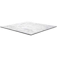 BFM Seating Tribeca 36" x 36" Square Carrera Composite Laminate Outdoor Table Top with Knife Edge for BFM Table Bases
