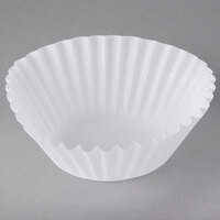 White Fluted Mini Baking Cup 1 3/8" x 15/16" - 1000/Pack