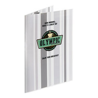 Choice 12" x 18" Rounded Corner Customizable Bifold Waterproof Menu