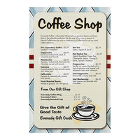 Choice 5 1/2" x 8 1/2" Rounded Corner Customizable Waterproof Menu