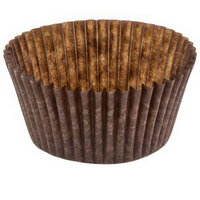 Novacart Brown Fluted Baking Cup 2 1/2" x 1 3/4" - 10500/Case