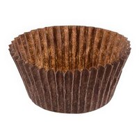 Novacart Brown Fluted Baking Cup 1 1/2" x 1" - 30,200/Case