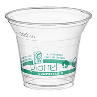 Stalk Market Planet+ PLA-9 9 oz. PLA Plastic Compostable Cold Cup - 1,000/Case