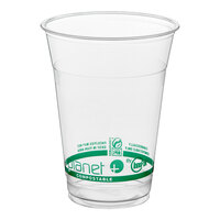 Stalk Market Planet+ PLA-16 16 oz. PLA Plastic Compostable Cold Cup - 1,000/Case