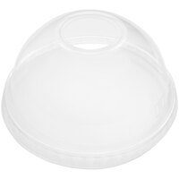 Stalk Market Planet+ PLA-DL 9, 12, 16, 20 & 24 oz. PLA Plastic Compostable Cold Cup Dome Lid - 1000/Case