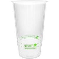 Stalk Market Planet+ PLA-24 24 oz. PLA Plastic Compostable Cold Cup - 1000/Case