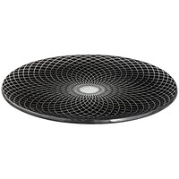 Rosseto Kalderon Spiro 13" Round Black Glass Platter - 2/Set