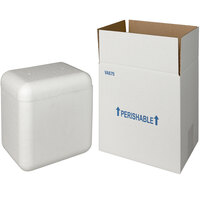 Insulated Shipping Box with Foam Cooler 7 3/4" x 5 7/8" x 8 7/8" - 1 1/2" Thick - 64/Pallet