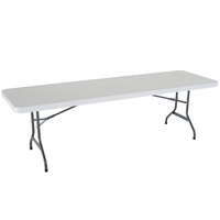 Lifetime Folding Table, 30" x 96" Plastic, White Granite - 4/Pack