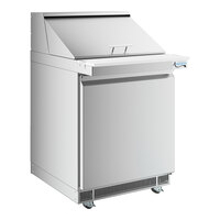 Avantco ZPT1-FB-M-HC 27" 1 Door Front Breathing Mega Top Refrigerated Sandwich Prep Table