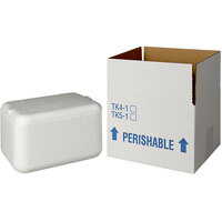 Insulated Shipping Box with Foam Cooler 7 3/4" x 5 7/8" x 4" - 1 1/2" Thick - 96/Pallet