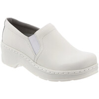 Klogs Naples Women's Size 8 Medium Width White Smooth Soft Toe Non-Slip Clog