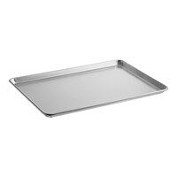 Choice Full Size 18" x 26" 19 Gauge Wire in Rim Aluminum Bun Pan / Sheet Pan