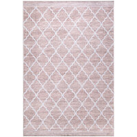 Abani Parker Collection 5' 3" x 7' 6" Cream Modern Trellis Area Rug
