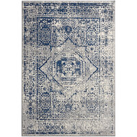 Abani Casa Collection Blue / Gray Vintage Area Rug