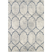 Abani Arto Collection 7' 9" x 10' 2" Cream / Gray Contemporary Geometric Trellis Area Rug