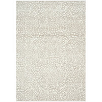 Abani Arto Collection Cream / Beige Contemporary Cheetah Print Area Rug