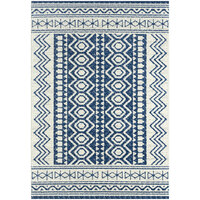 Abani Casa Collection Navy / Cream Southwestern Geometric Tribal Area Rug