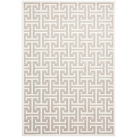 Abani Arto Collection 6' x 9' Cream / Beige Contemporary Geometric Area Rug