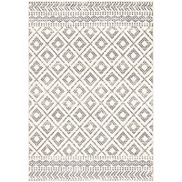 Abani Casa Collection Cream / Gray Moroccan Rustic Area Rug