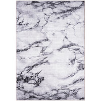 Abani Parker Collection 5' 3" x 7' 6" Cream / Gray Contemporary Marble Area Rug