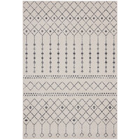 Abani Casa Collection Cream / Gray Moroccan Trellis Area Rug