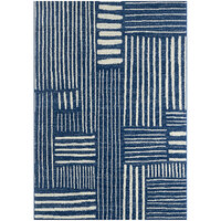 Abani Casa Collection 5' 3" x 7' 6" Navy Southwestern Geometric Tribal Area Rug