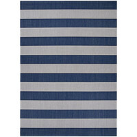 Couristan Afuera Yacht Club Midnight Blue / Ivory Area Rug