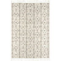 Abani Layla Collection 6' x 9' Beige / Brown Farmhouse Diamond Area Rug