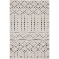 Abani Casa Collection 5' 3" x 7' 6" Cream / Gray Moroccan Trellis Area Rug