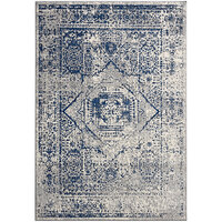 Abani Casa Collection 5' 3" x 7' 6" Blue / Gray Vintage Area Rug