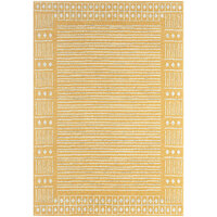 Abani Casa Collection Yellow Moroccan Geometric Area Rug