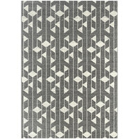 Abani Casa Collection Cream / Gray Contemporary Geometric Area Rug