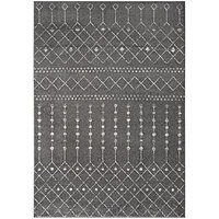 Abani Casa Collection Gray / Cream Moroccan Trellis Area Rug