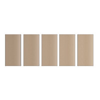 Lavex 24" x 48" Black Z-Beam Particle Board Shelves for 5-Shelf Boltless Shelving Units - 5/Case