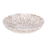 Elite Global Solutions Hermosa 36 oz. Brown Marble Embossed Melamine Bowl - 6/Case