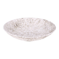 Elite Global Solutions Hermosa 86 oz. Brown Marble Embossed Melamine Bowl - 6/Case