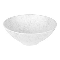 Elite Global Solutions Hermosa 67 oz. Gray Marble Embossed Melamine Bowl - 6/Case