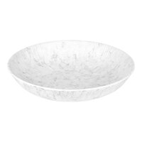 Elite Global Solutions Hermosa 36 oz. Gray Marble Embossed Melamine Bowl - 6/Case