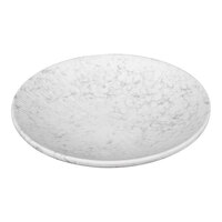 Elite Global Solutions Hermosa 6" Gray Marble Embossed Coupe Melamine Plate - 6/Case