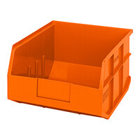 Quantum 12" x 11" x 7" Orange Stackable Shelf Bin SSB425OR