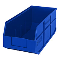 Quantum 18" x 8 1/4" x 7" Blue Stackable Shelf Bin SSB463BL