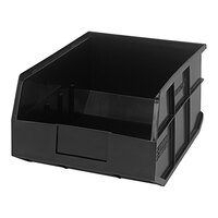 Quantum 14" x 11" x 7" Black Stackable Shelf Bin SSB445BK