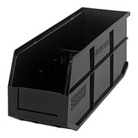 Quantum 18" x 6" x 7" Black Stackable Shelf Bin SSB461BK