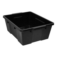 Quantum 21" x 15 7/8" x 7 3/4" Black Latch Container LC191507BK